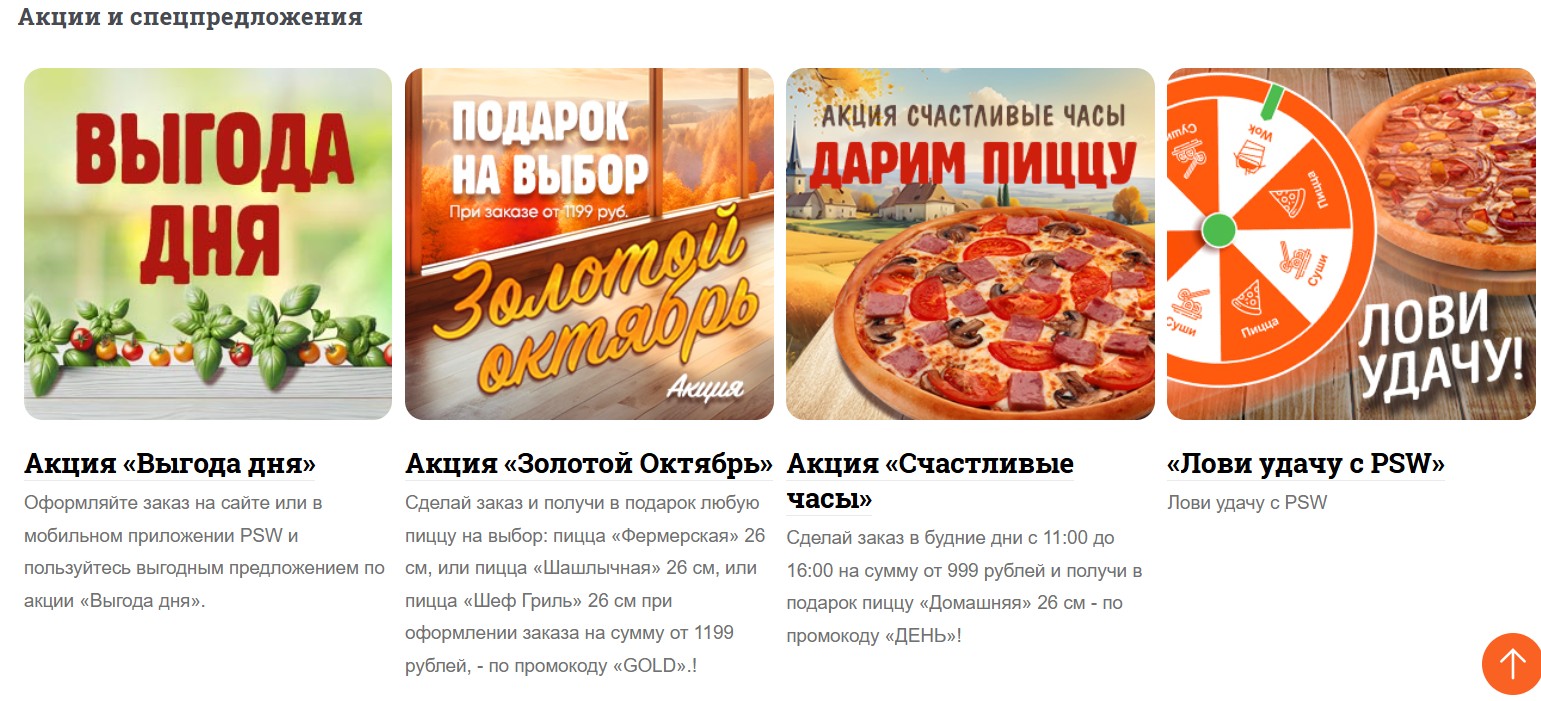 Акции Пиццасушивок