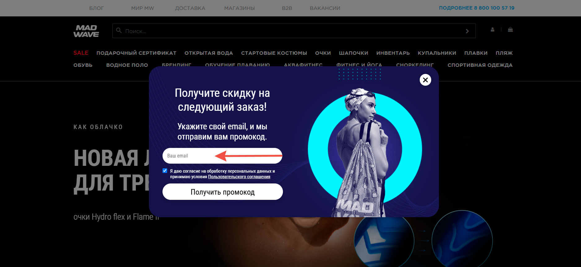 Подписка на e-mail рассылку